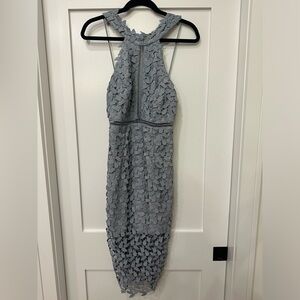 Bardot Gemma Lace Halter Dress